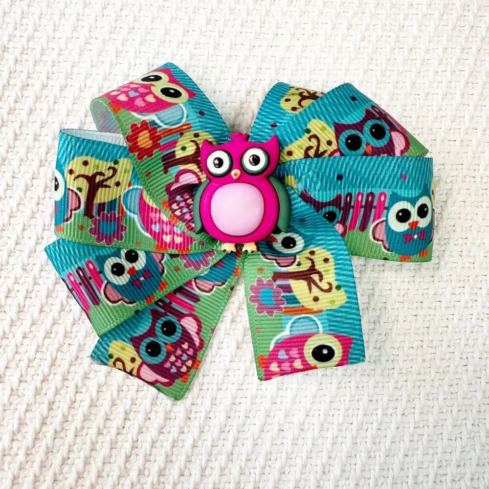 Handmade Owl Hair Bow
